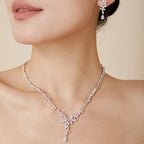 High Quality Fine Jewelry Pear Cut Excellent 18k White Gold Lab Grown Diamond Earrings