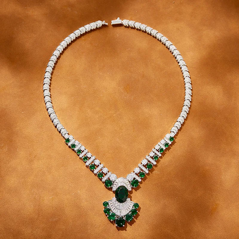 High-End Classic Style Women's Brass Pendant Necklace Zircon Inlay and Pearl Ball for Banquets Weddings Evening Events