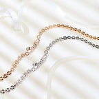 High-End 18K Gold-Plated Wild Cheetah Pendant Necklace Exquisite Couple Short Chain with Simple Fashionable Design