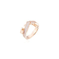 Adjustable Silver/Gold Plated Multi Finger Ring Designer Crystal Twisted Open Ring