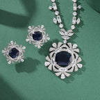 Hot Selling Factory Green Crystal Imitated Diamond Earrings for Women Wedding CZ Fashion Stud Earrings