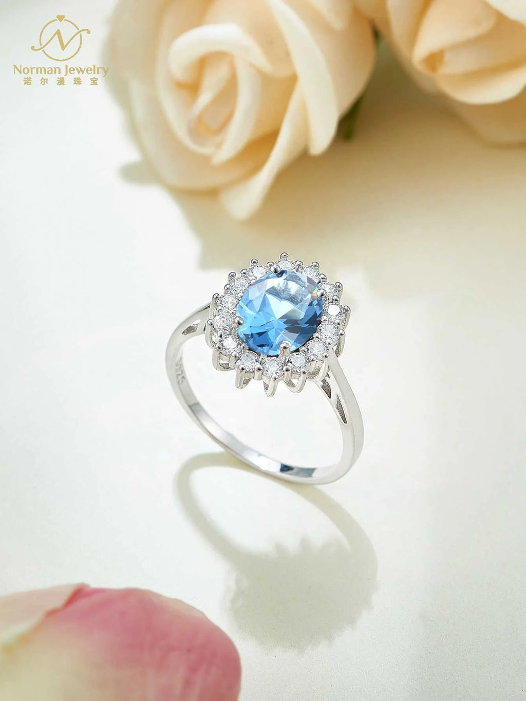 Carat Unique Oval Cut Engagement Ring with Sunflower Pattern Sterling Silver Carbonite Rhodium Plated for Parties Anniversaries