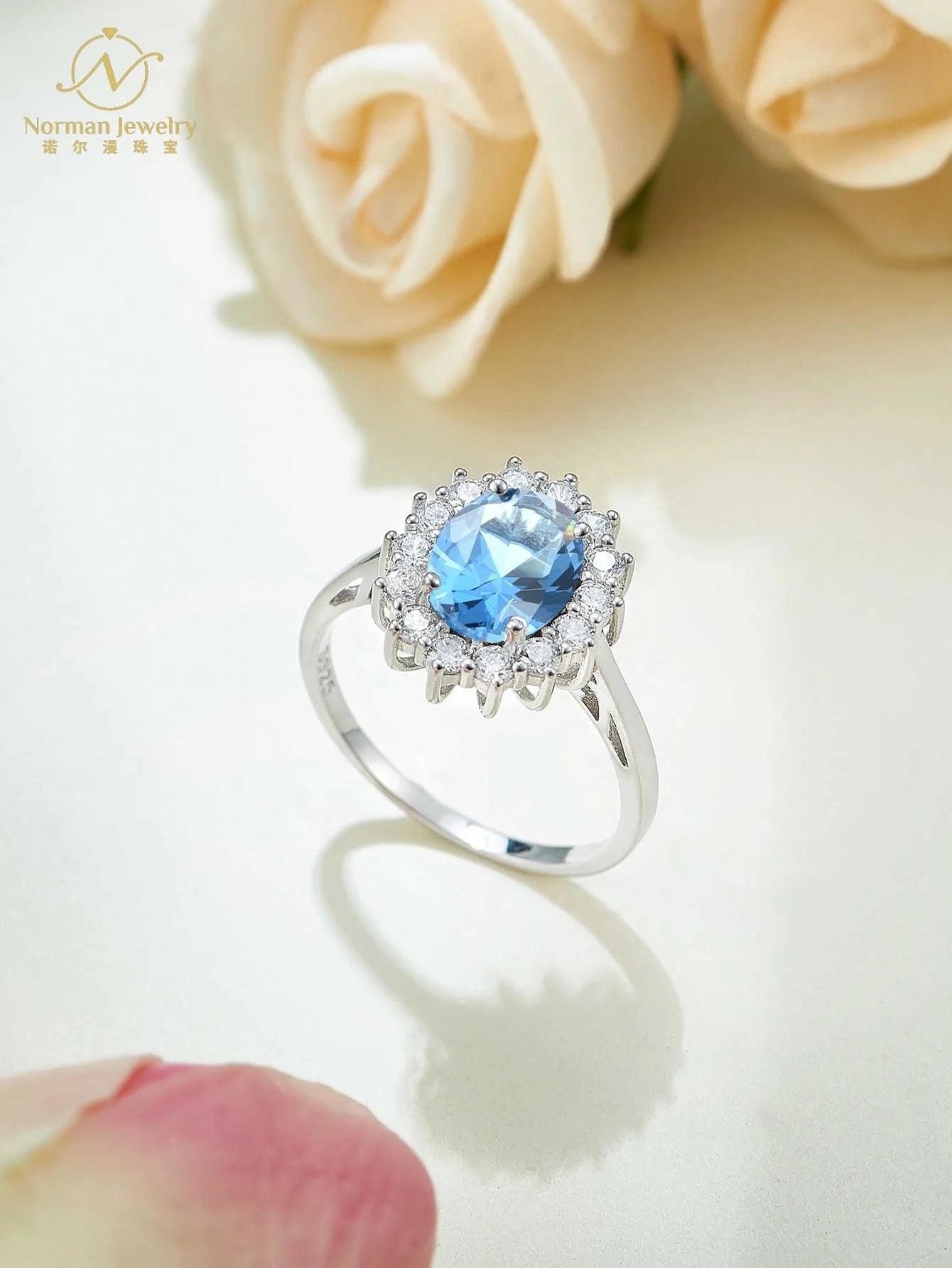 Carat Unique Oval Cut Engagement Ring with Sunflower Pattern Sterling Silver Carbonite Rhodium Plated for Parties Anniversaries