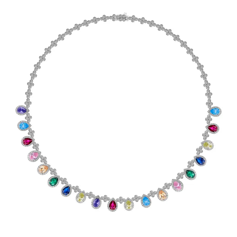 Original Design High-Grade Women's Gold-Plated Brass Clavicle Chain Trendy Necklace for Evening Wear and Party Banquets