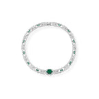 Wholesale Brass Electroplated Green Small Fan Chocker Necklace Set Women's Evening Dress Jewelry