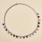 Original Design High-Grade Women's Gold-Plated Brass Clavicle Chain Trendy Necklace for Evening Wear and Party Banquets