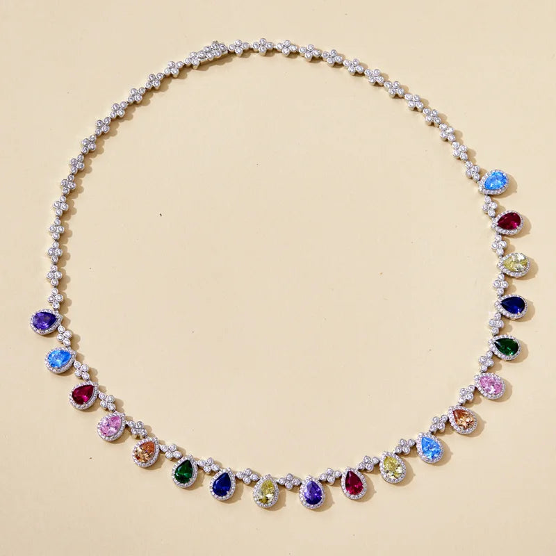 Original Design High-Grade Women's Gold-Plated Brass Clavicle Chain Trendy Necklace for Evening Wear and Party Banquets