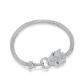 European American S295 Silver Cross-Border Style Falling Galaxy Exquisite Bracelet Fashionable Animal Shape Trendy Zircon Bangle