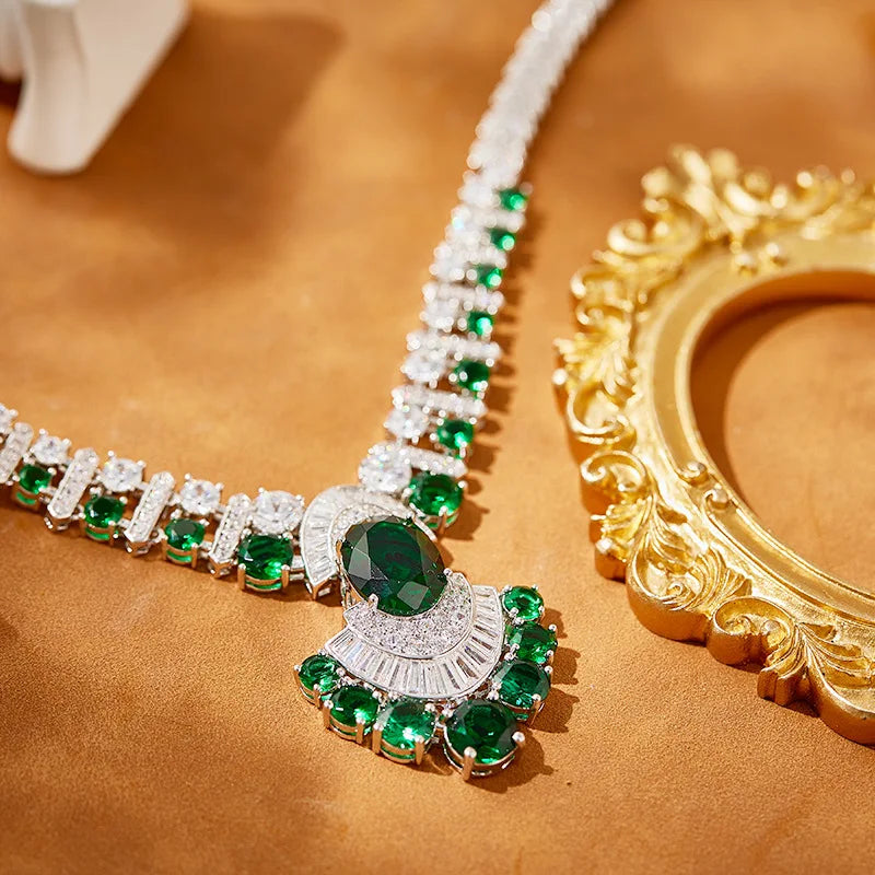 High-End Classic Style Women's Brass Pendant Necklace Zircon Inlay and Pearl Ball for Banquets Weddings Evening Events