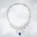 Hot Sales High Quality Women's Party Necklace Trendy Cubic Zirconia Rhinestone Jewelry with Brass Material
