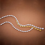 Anster Design Luxury Diamond Necklace for Ladies Hot Sale Yellow White Zircon Rhodium Plating Trendy Style for Prom Party Ball