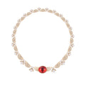 Premium Custom Jewelry Star Same Style Ruby Evening Dress Women's Dress Necklace