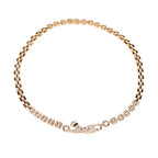 High-End 18K Gold-Plated Wild Cheetah Pendant Necklace Exquisite Couple Short Chain with Simple Fashionable Design