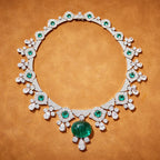 Trendy Unisex Hexagon Brass CZ Necklace with Rhodium Plated Custom Chain Custom Party Jewelry for Ladies