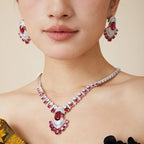 High-End Classic Style Women's Brass Pendant Necklace Zircon Inlay and Pearl Ball for Banquets Weddings Evening Events