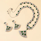 Best Quality Luxury Women's Necklace Long Sweat Chain Hand Inlay CZ Colorful Crystal Jewelry for Party Featuring Zircon Main