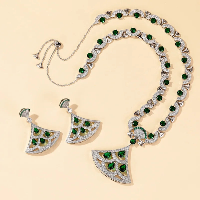 Best Quality Luxury Women's Necklace Long Sweat Chain Hand Inlay CZ Colorful Crystal Jewelry for Party Featuring Zircon Main