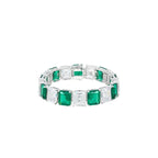 18K Gold-Plated Brass Bracelet for Men and Women Emerald Rhodium Plated Luxurious Daily Accessory for Engagement