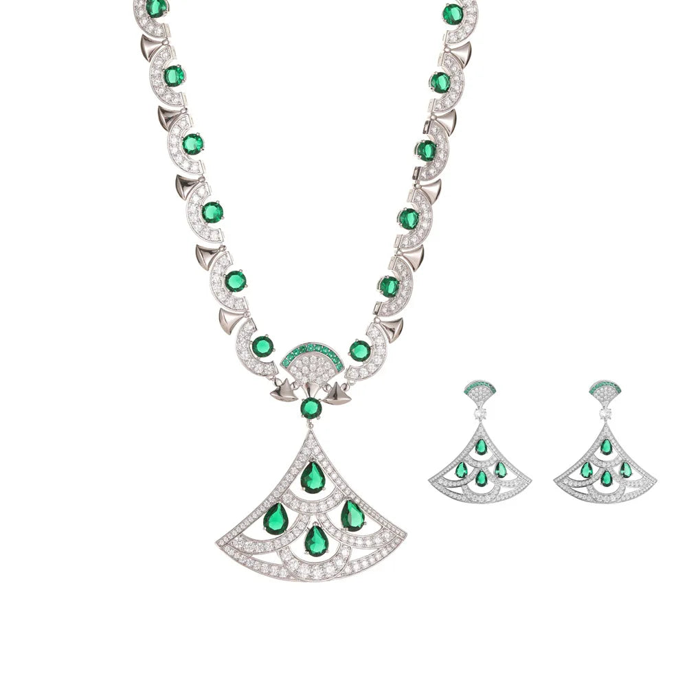 Best Quality Luxury Women's Necklace Long Sweat Chain Hand Inlay CZ Colorful Crystal Jewelry for Party Featuring Zircon Main