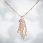 18K Gold-Plated Exquisite Pendant Necklace Zircon Heavy Industry Enamel Leopard Print Tassel Men's Women's Luxury Sweater Chain