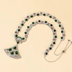 Best Quality Luxury Women's Necklace Long Sweat Chain Hand Inlay CZ Colorful Crystal Jewelry for Party Featuring Zircon Main