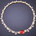 Premium Custom Jewelry Star Same Style Ruby Evening Dress Women's Dress Necklace