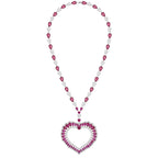 18K Gold-Plated Heart-Shaped Pendant Necklace Trendy Zircon Inlay Versatile Autumn Accessory for Parties Made of Brass