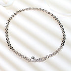 High-End 18K Gold-Plated Wild Cheetah Pendant Necklace Exquisite Couple Short Chain with Simple Fashionable Design