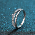 Factory Direct Supply PT950 Gold 925 Sterling Silver Women's Gemstone Classic Geometric Moissanite Diamond Ring Jewelry