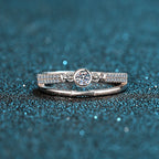 Factory Direct Supply PT950 Gold 925 Sterling Silver Women's Gemstone Classic Geometric Moissanite Diamond Ring Jewelry